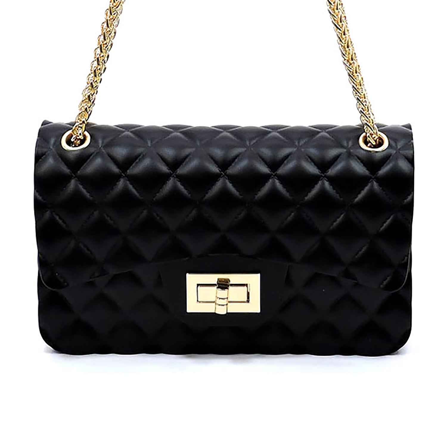 Embossed Quilt Classic Shoulder Bag